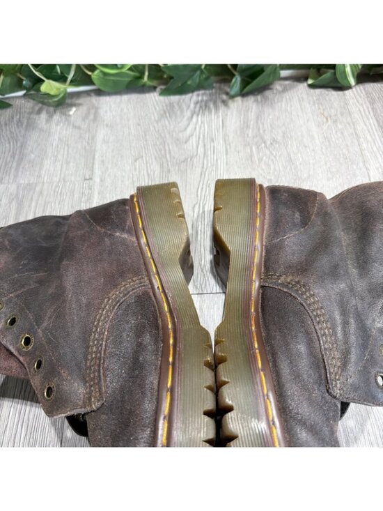 Dr. Martens 8340 England Boots Crazy Horse Brown Lace Up Combat Women Sz 9 US main image 7